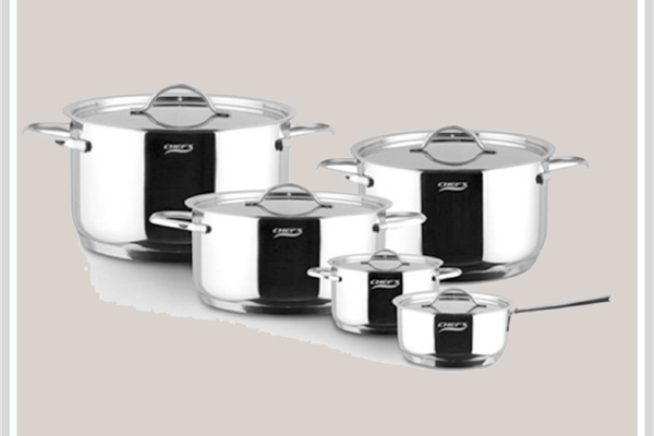 Bộ nồi 5 chiếc Chefs CW5304