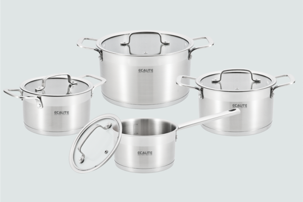 Bộ nồi inox cao cấp 8 món Ecalite ERW-SA4080