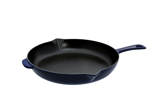 Chảo gang tròn Staub 30 cm - Màu xanh đen
