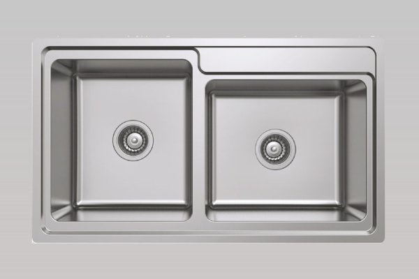 Chậu inox Hafele HS20-SSN2S90L / 2 Hộc lệch, Mã số 567.20.546