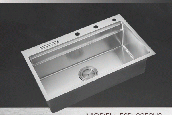 Chậu rửa chén 1 hộc lớn Vision Manual Sink Ecalite ESD-8250HS
