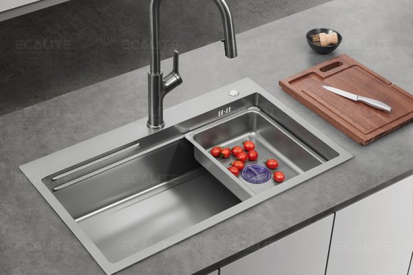 Chậu Rửa Chén Inox 1 Hộc Lớn Bertha Munual Sink Ecalite ES-N17845HS