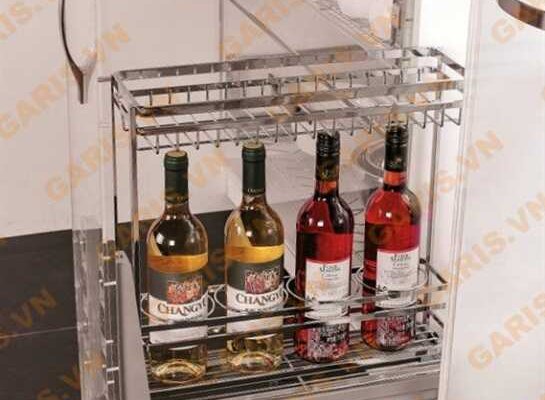 Giá Chai Lọ Dao Thớt Inox Nan Vuông Garis BC02.200C