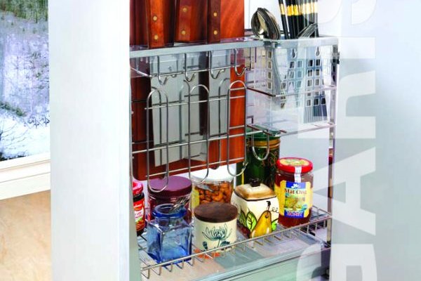 Giá Dao Thớt Gia Vị Nan Vuông Mạ Chrome Garis GM02.30C