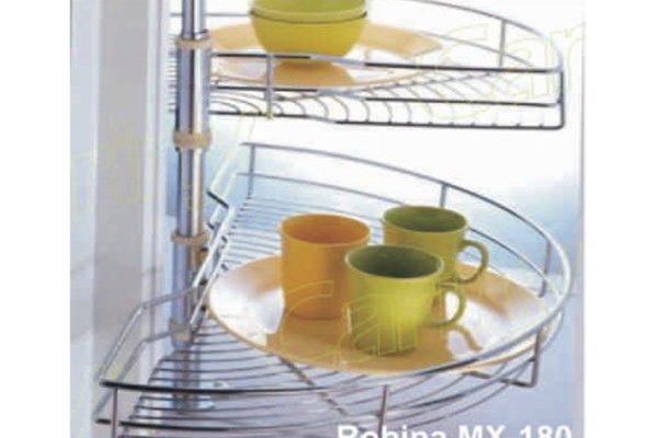 Mâm xoay góc 1/2 inox mạ crôm Cariny MX-180