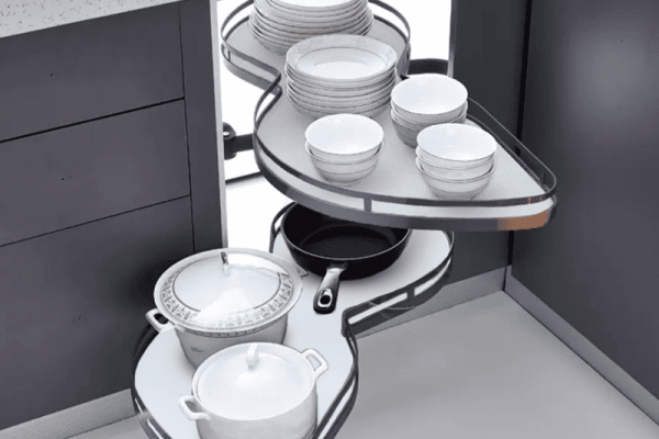 Mâm xoay góc hình lá, mở trái T-Leaf Ecalite EL-NST900L