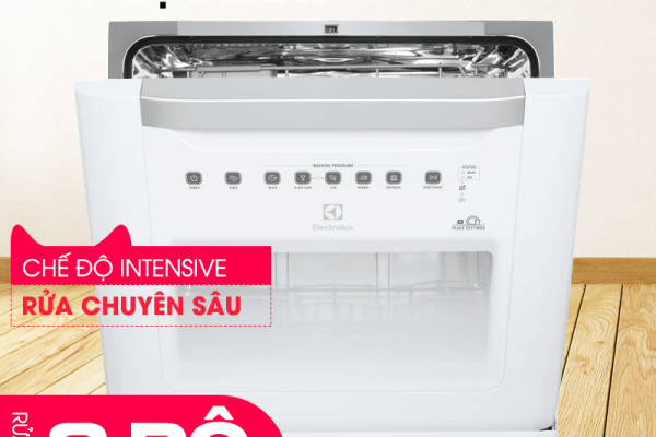 Máy Rửa Chén Mini 8 Bộ Electrolux ESF6010BW / Tặng Bộ Nồi Cao Cấp 8 Món 4.890.000đ