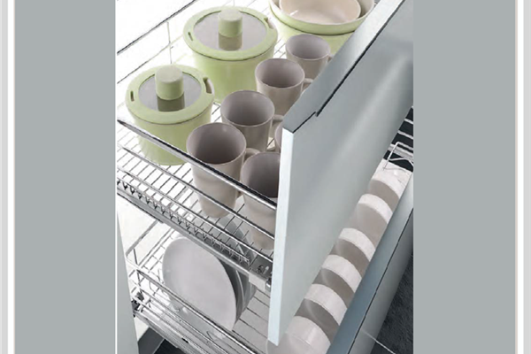 Rổ Xoong Nồi Ray Giảm Chấn Bắt Mặt Hộc Inox 304 Higold 303112