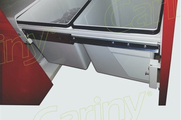 Thùng rác nhựa màu trắng Cariny VARIO TR-22B