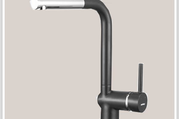 Vòi rửa chén Hafele HT19-GH1P278 / Màu đen / Đồng mạ màu đá, Mã số 570.51.380