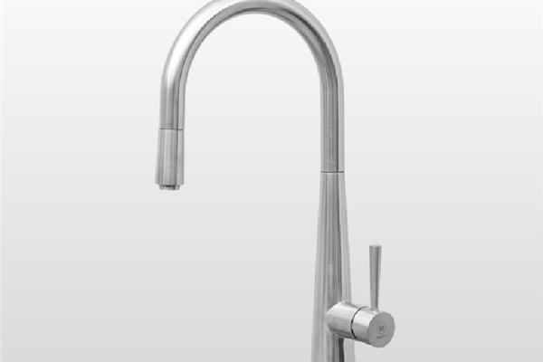 Vòi rửa chén nóng lạnh Malloca K095-S / Inox 304, có dây rút