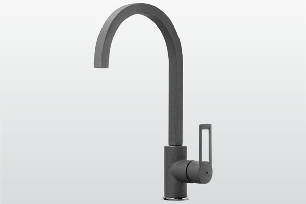 Vòi rửa chén nóng lạnh Malloca MF-073/ Đồng thau sơn giả đá, màu xám