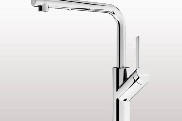 Vòi rửa chén rút dây Konox Artan Chrome