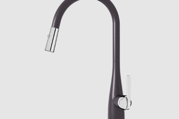 Vòi rửa chén rút dây Konox Curva Black