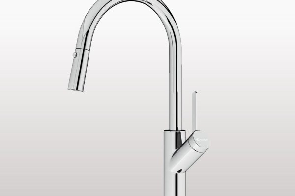 Vòi rửa chén rút dây Konox Ponte Chrome