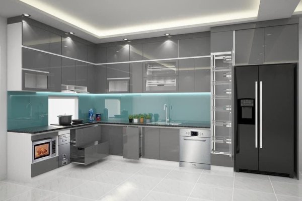 Tủ bếp Acrylic mẫu mới 28