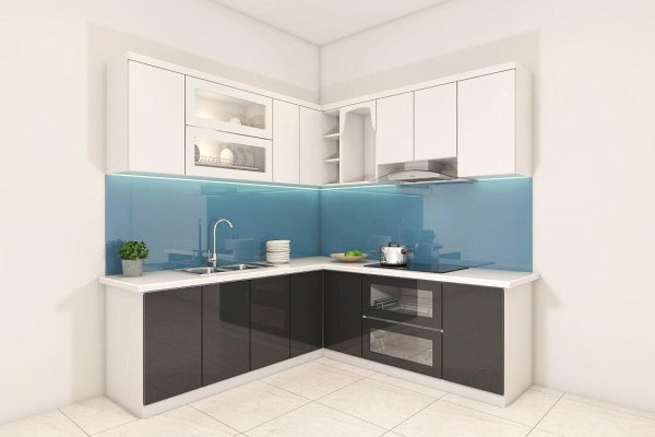 Tủ bếp Acrylic mẫu mới 32