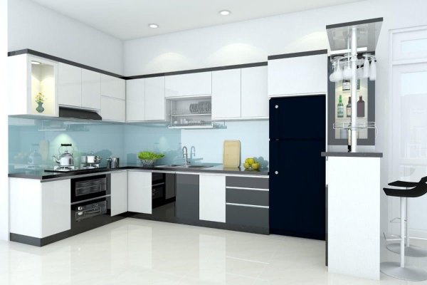 Tủ bếp Acrylic mẫu mới 36