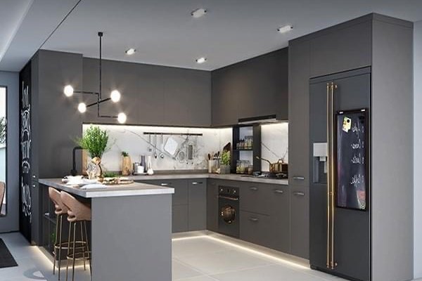 Tủ bếp Acrylic mẫu mới 38