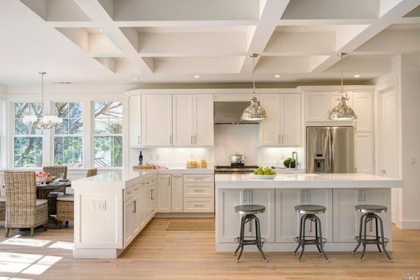 Tủ bếp bán cổ điển mẫu mới 44