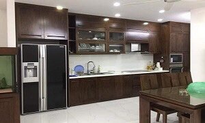 Tủ bếp gỗ óc chó mẫu mới 18
