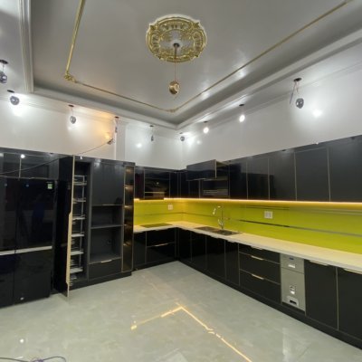 Tủ bếp nhôm kính mẫu mới 21